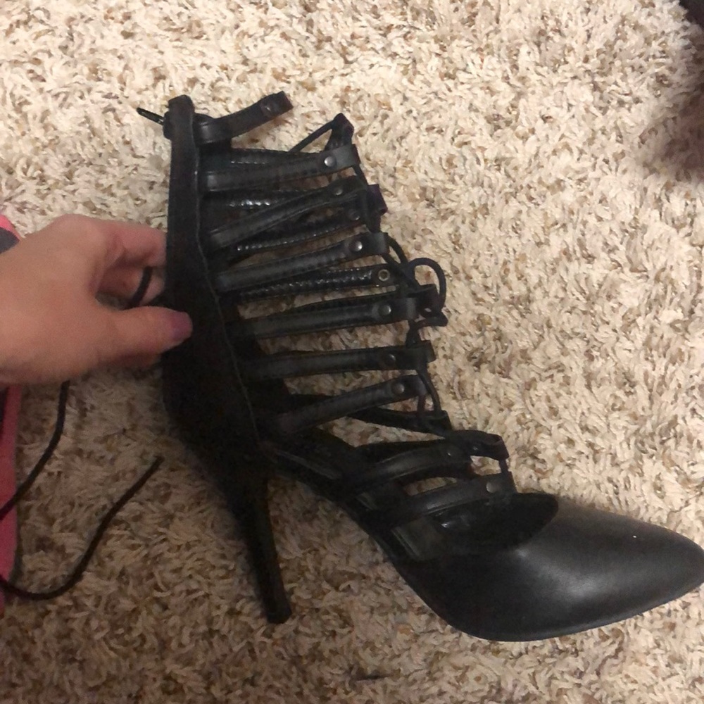 Black high heels